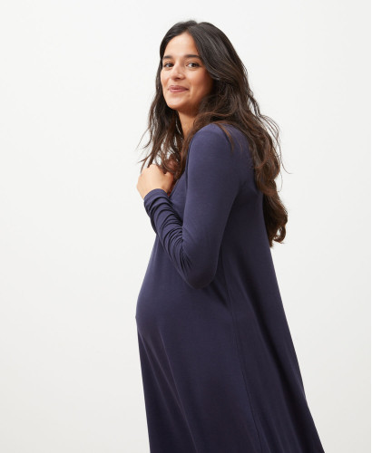 Virginia blue Modal Pregnancy Dress
