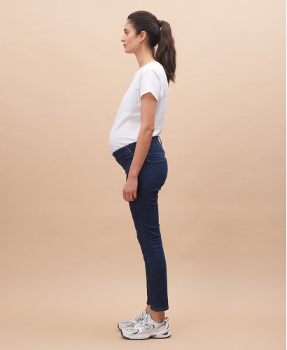 Hemp Organic Cotton Blue Slim Pregnancy Jeans