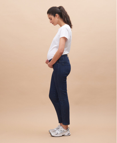 Jeans Slim Bio-Baumwolle und Hanf blau