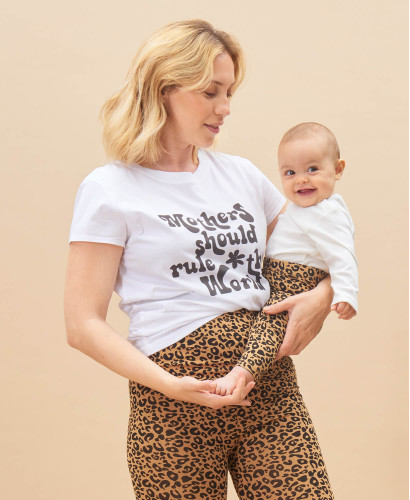 organic cotton leopard kids leggings