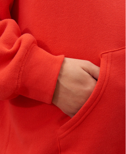 Cotton Red Pregnancy Hoodie