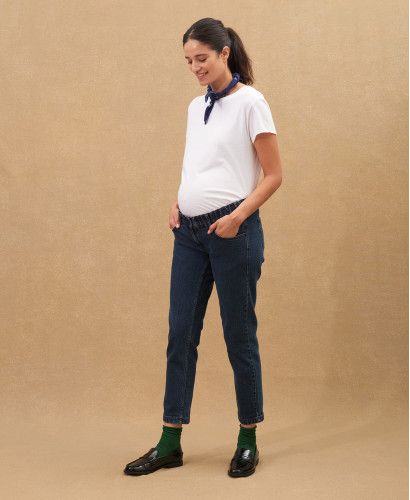 Raw Blue Straight Pregnancy Jeans