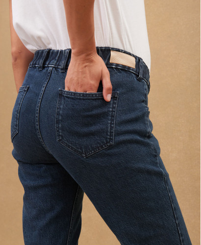 Blue Straight Pregnancy Jeans Without Bump Cover | Sustainable Jeans -  Raw 