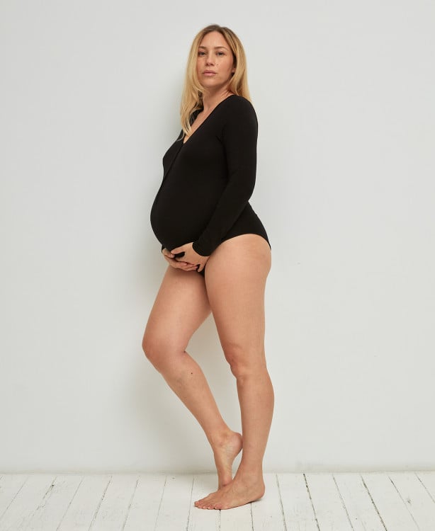 Body Grossesse Sans Couture Bambou Noir