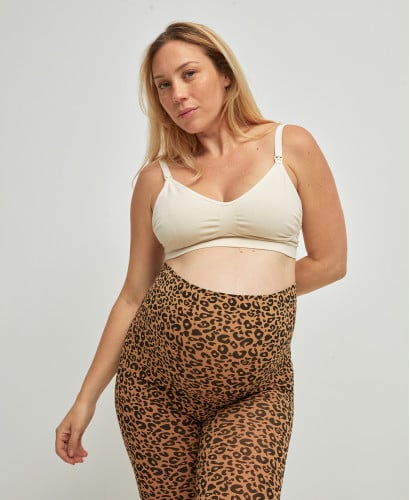 Soutien-Gorge Allaitement Coton Bio Noir | Lingerie Maternité Ethique -  Écru 
