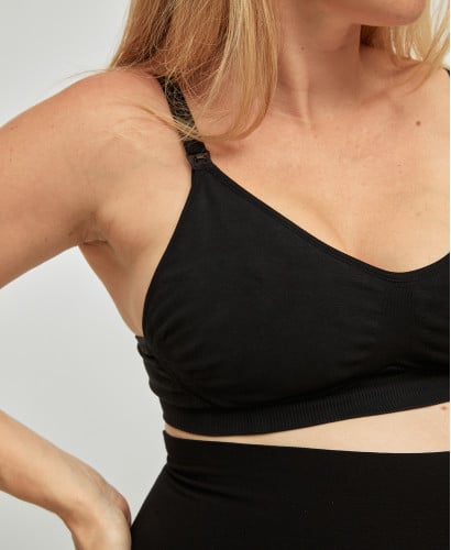 Soutien-gorge Allaitement Coton Bio Noir