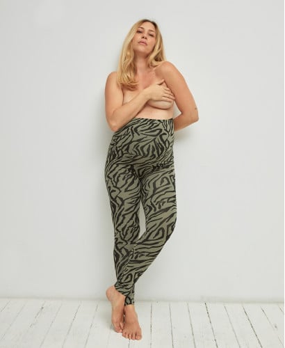 Umstandsleggings Gaensebluemchen | Mitwachsend Schwangerschaft -  Zebra 