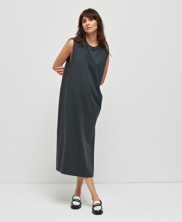 Charlie Vintage Black Cotton Pregnancy Dress