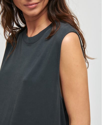 Charlie Vintage Black Cotton Pregnancy Dress