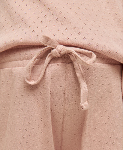 Maternity Set Pointelle Organic Cotton Pink Mathilde