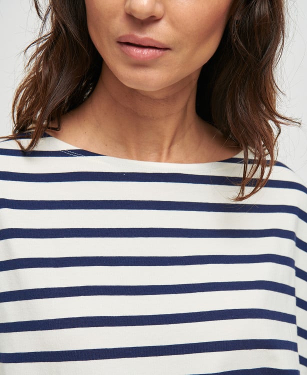mariniere grossesse coton bleu