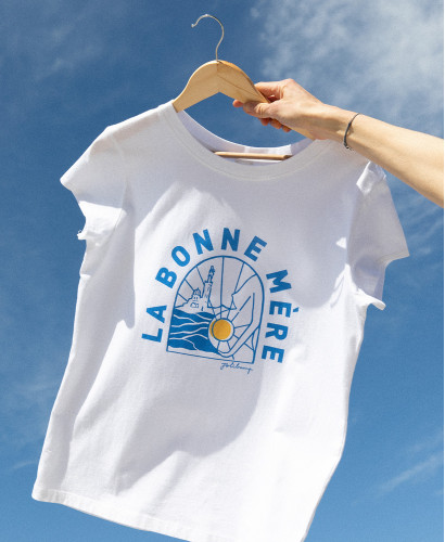 T-Shirt „La Bonne Mere“ aus Bio-Baumwolle Weiß