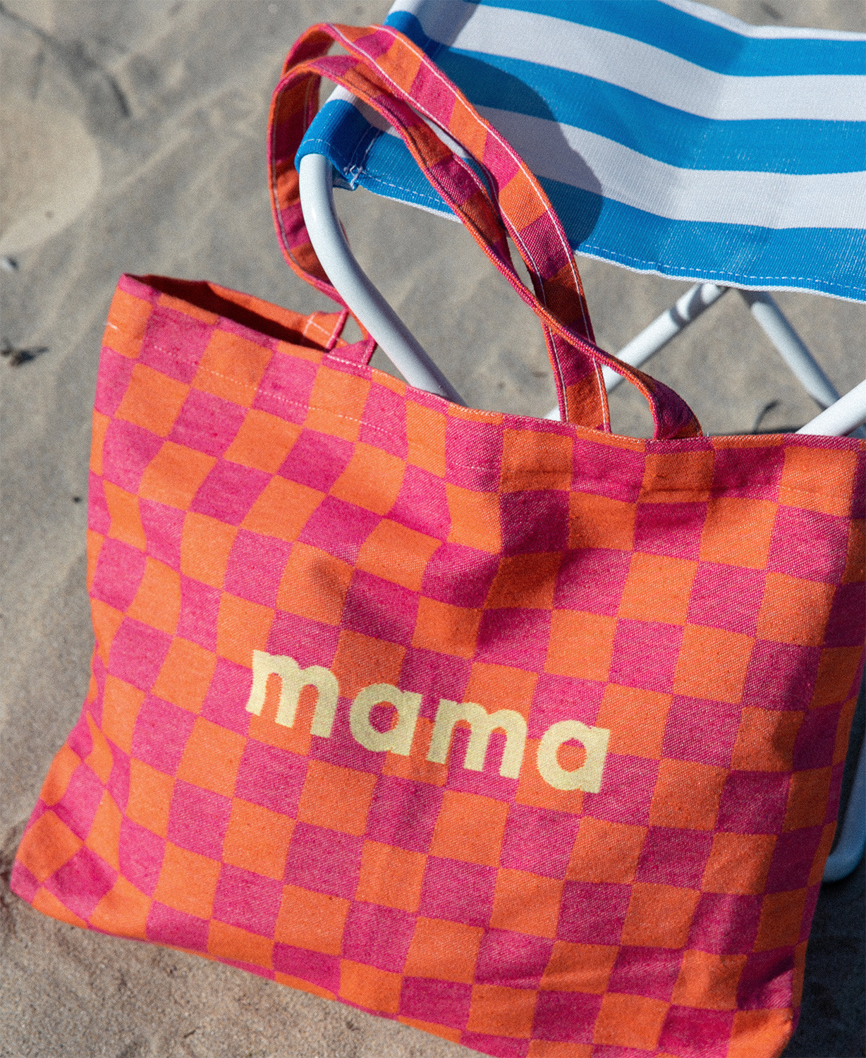 Checkered mama shopping bag