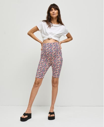 Schwangerschaft-Biker Shorts Bio-Baumwolle Liberty