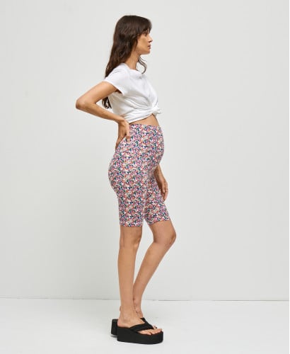 Schwangerschaft-Biker Shorts Bio-Baumwolle Liberty