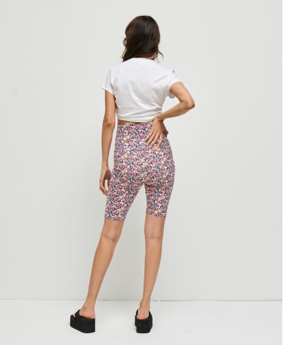Schwangerschaft-Biker Shorts Bio-Baumwolle Liberty
