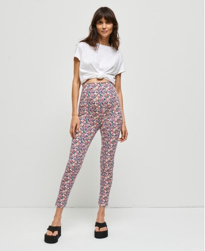 Legging Grossesse Marguerites l Leggings Evolutifs Maternité -  Liberty 