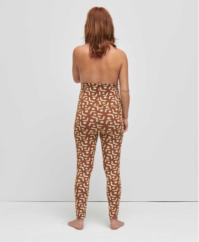 Organic Cotton Geometric Camel Flowers Pregnancy Leggings