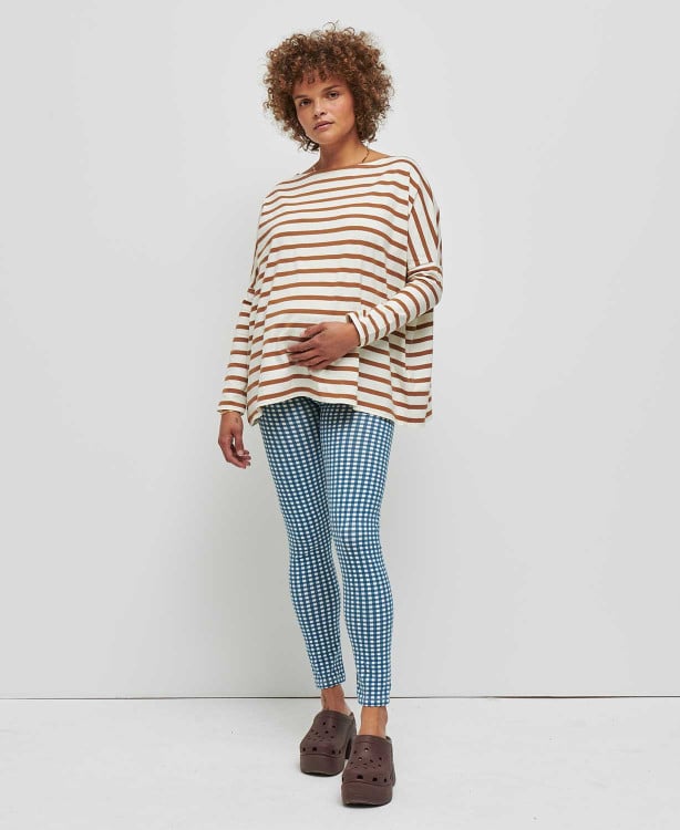 Marinière Grossesse Coton Camel