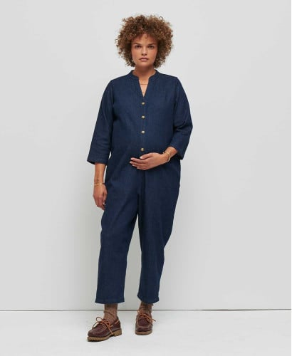 Alba Raw Denim Jumpsuit