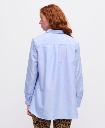 Chemise Grossesse Coton Bleu Justine