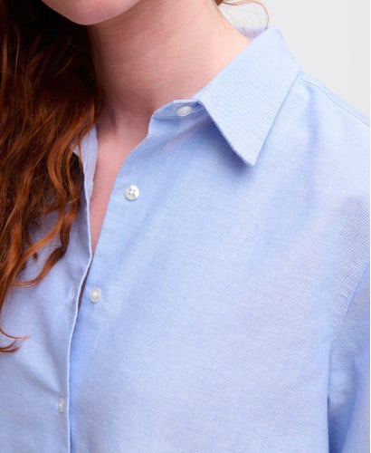 Justine Blue Cotton Pregnancy Shirt