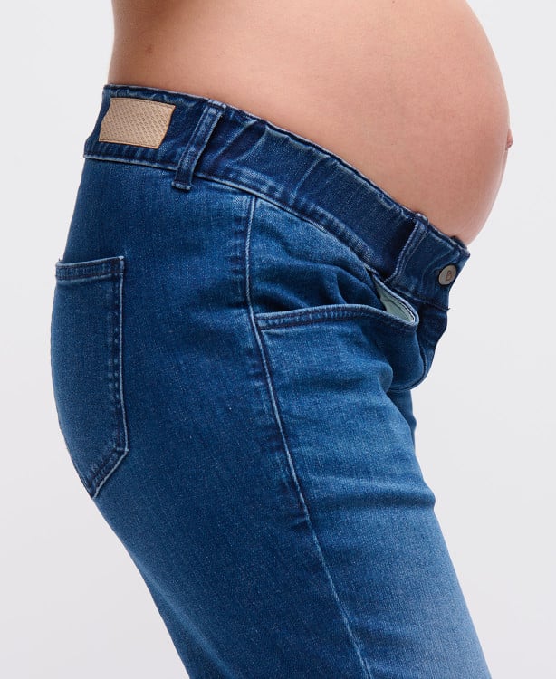 Blue Straight Pregnancy Jeans