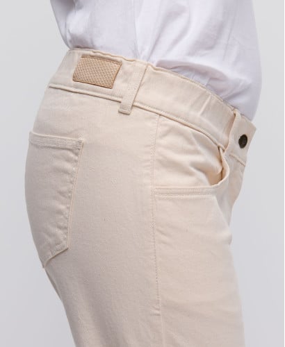 Schwangerschaftsjeans Straight ecru