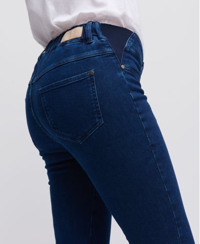 Schwangerschaftsjeans Slim roh blau