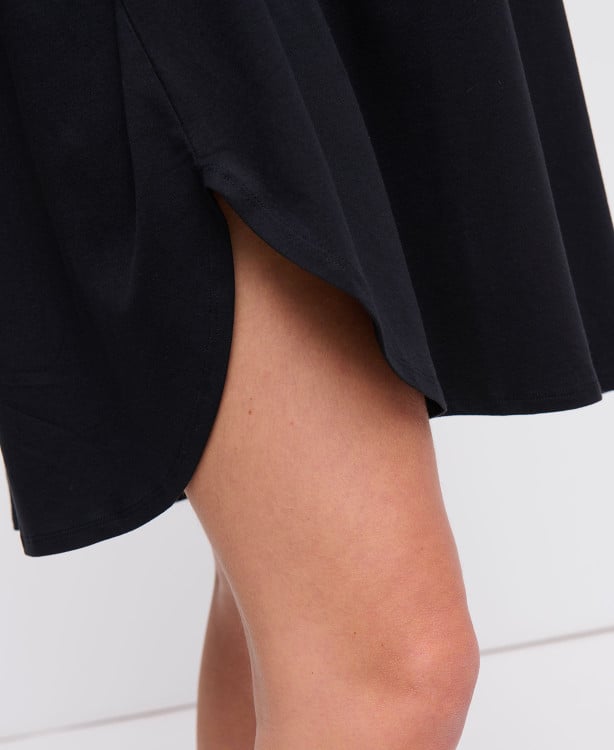 Robe Grossesse Tencel Noir Jeanne