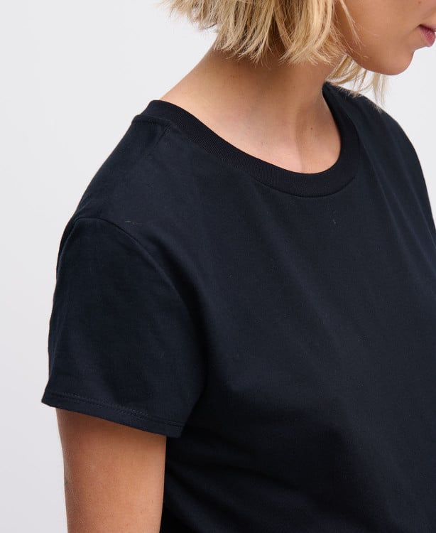 T-shirt Grossesse Manches Courtes Coton Bio Noir