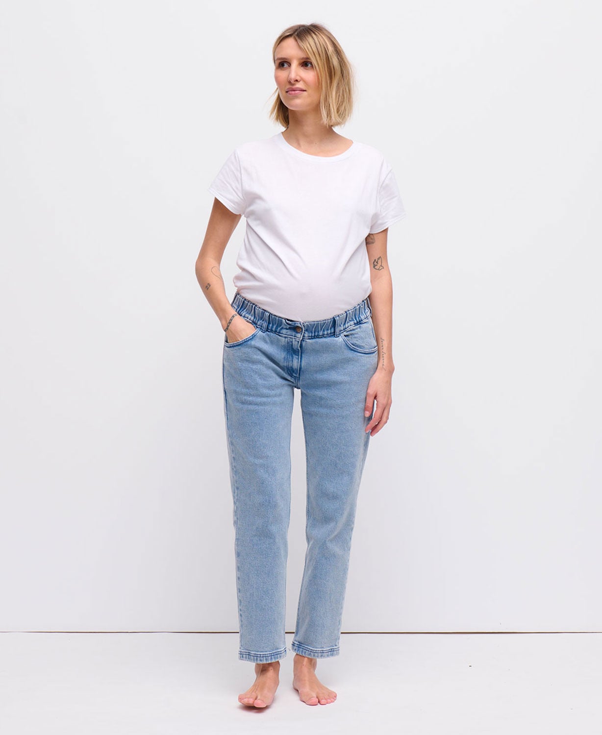Schwangerschaftsjeans straight Light