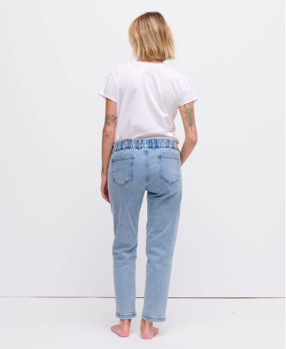 Light Blue Straight Pregnancy Jeans