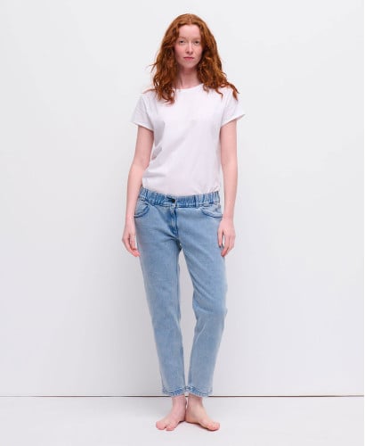 Light Blue Straight Pregnancy Jeans