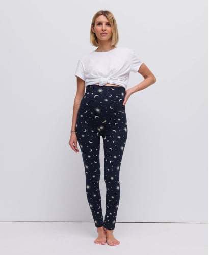Legging Grossesse Marguerites l Leggings Evolutifs Maternité -  Astro 