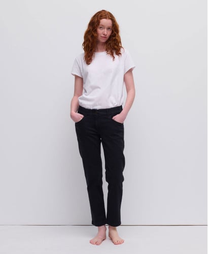 Schwangerschaftsjeans Straight schwarz