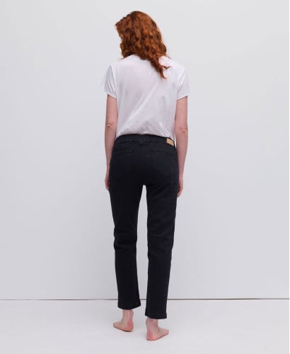 Black Straight Pregnancy Jeans
