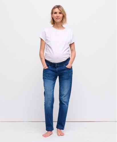 Blue Straight Pregnancy Jeans