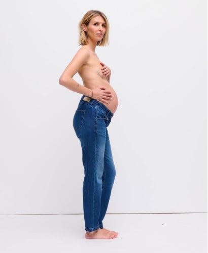 Blue Straight Pregnancy Jeans