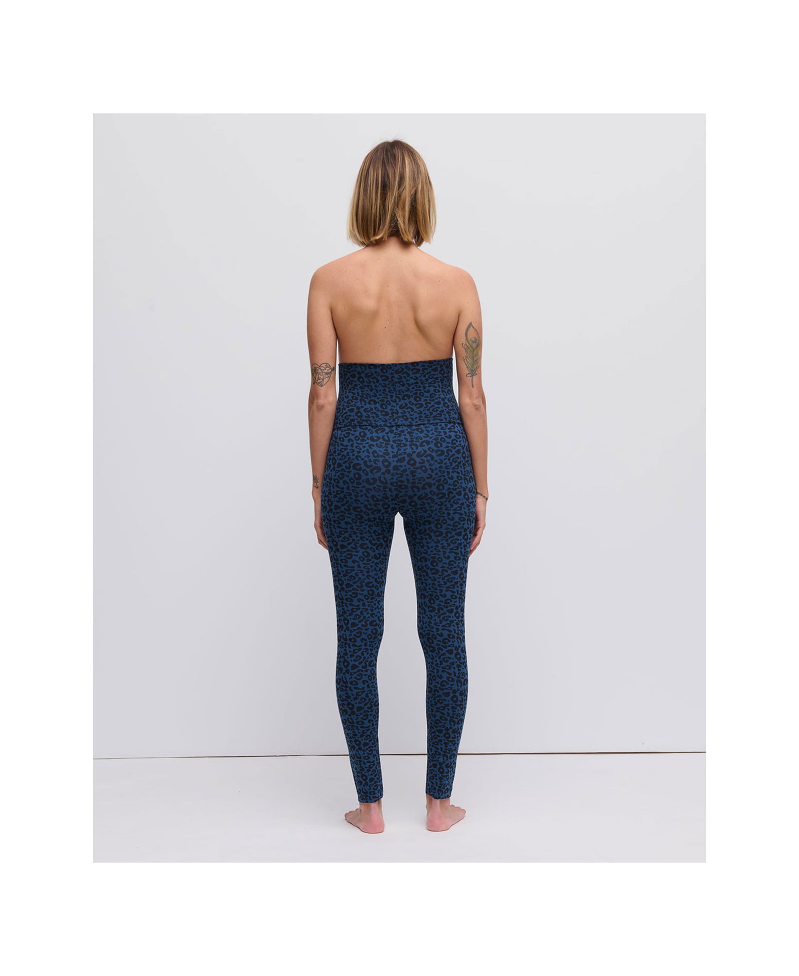 Legging Grossesse Imprimé Léopard - Taille Haute - Oeko-Tex 100 - Opaque Et Extensible - Confort Maternité - 7