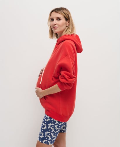 Hoodie Coton Rouge