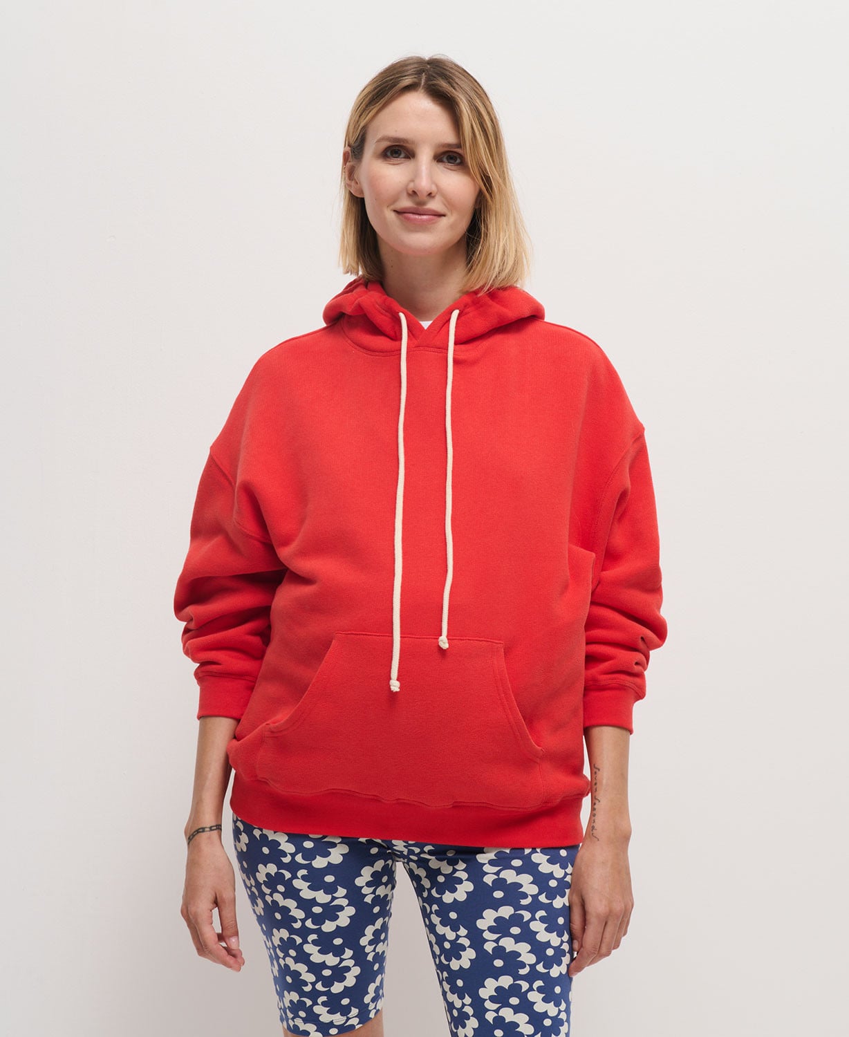Hoodie Coton Rouge