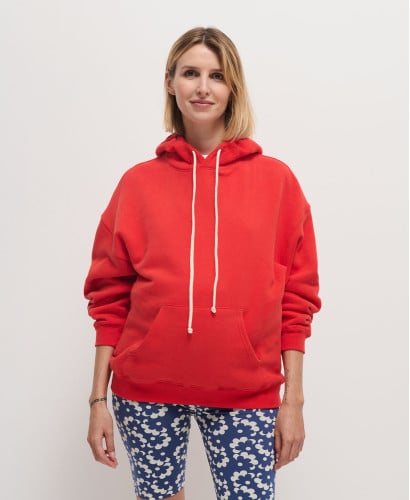 Hoodie Coton Rouge