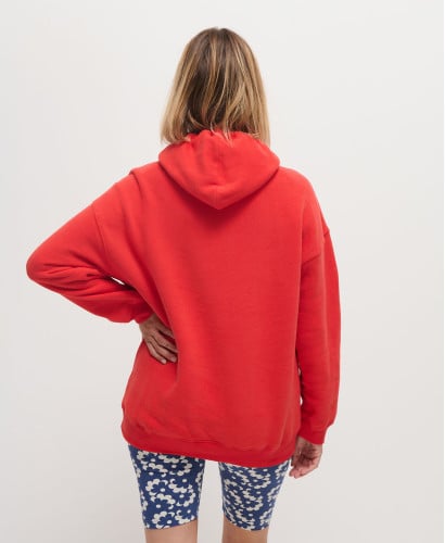 Hoodie Coton Rouge