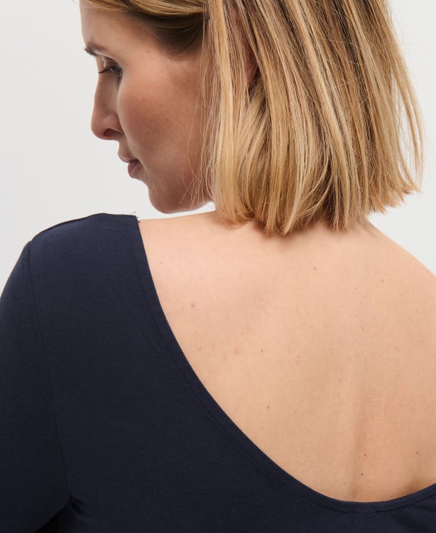 Robe Grossesse Modal Bleu Marine Clémence
