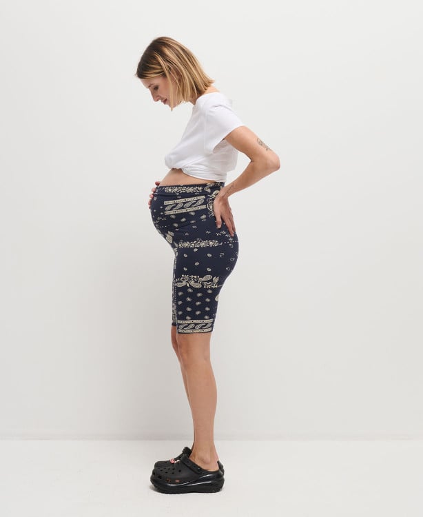 Biker Short Grossesse Bandana Coton Bio
