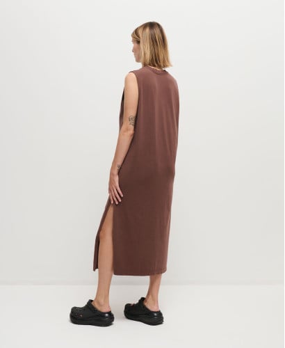 Charlie Vintage Browm Cotton Pregnancy Dress