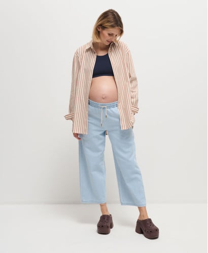 Maria Light Denim Umstandshose