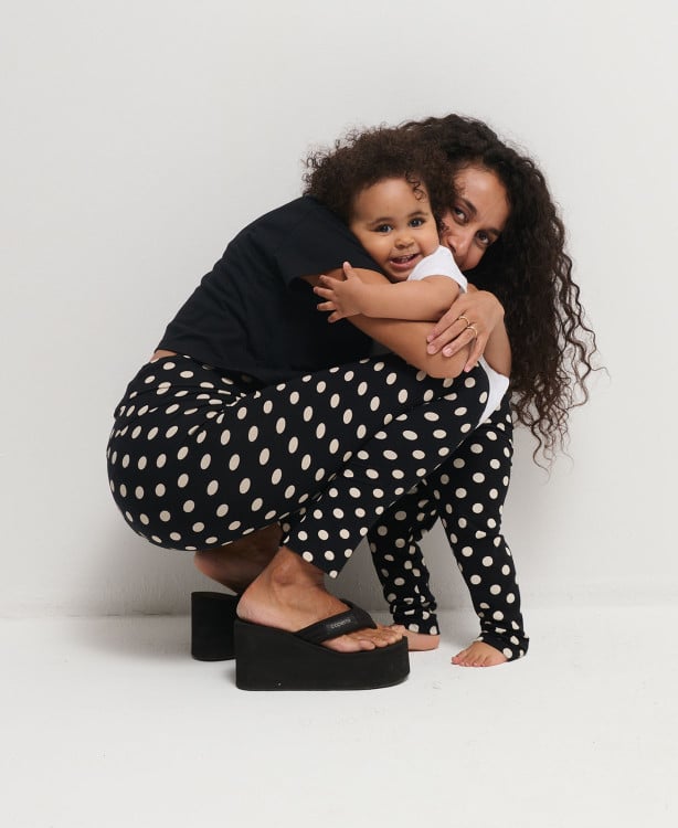 Duo leggings Pois maman/enfant
