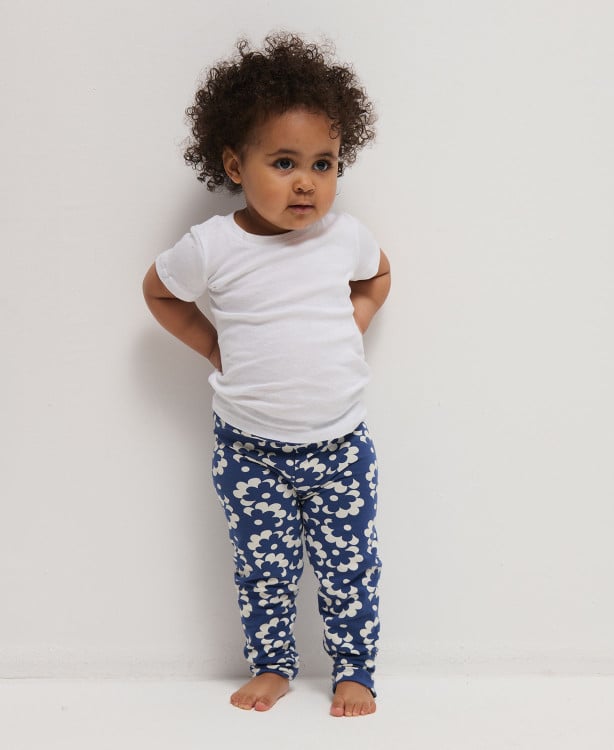 Legging Enfant Fleurs Vintage Coton Bio